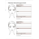 Patientenfragebogen-Faltenunterspritzung