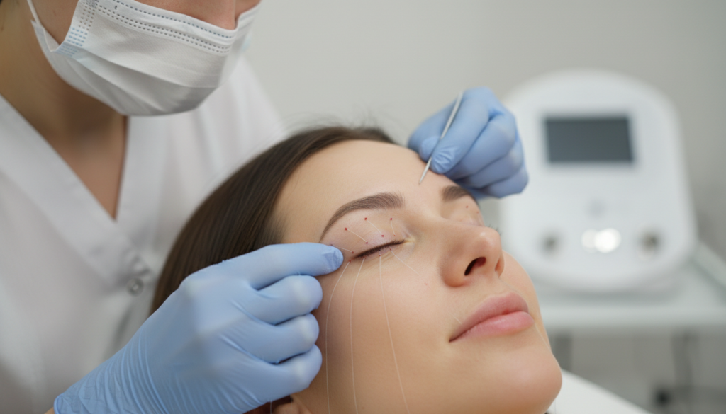 Fadenlifting Augenringe: Indikationen & Technik