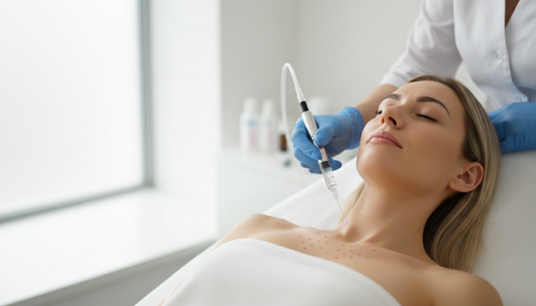 Mesotherapie für Hals, Dekolleté & Hände: Der Profi-Ratgeber zu Techniken und Wirkstoffen.