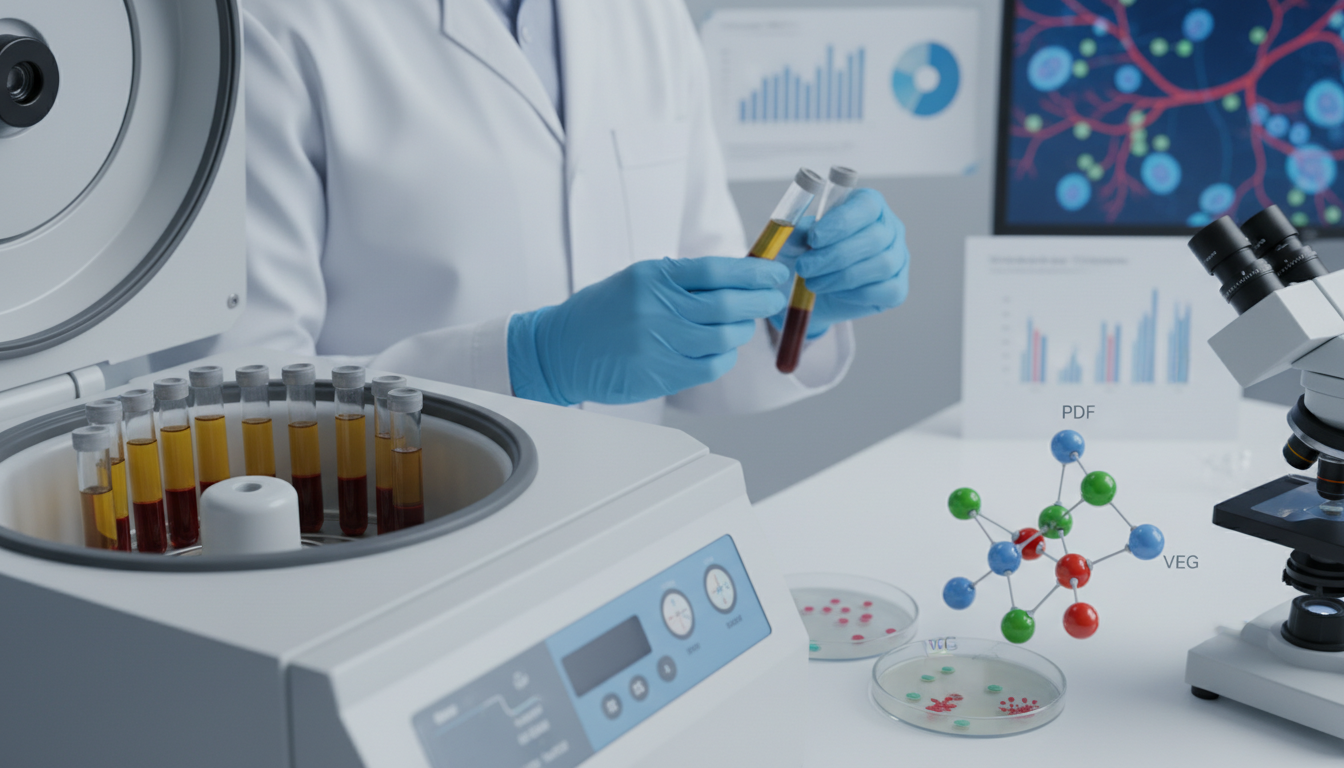 Die Rolle der Wachstumsfaktoren in PRP: Ein Deep Dive in PDGF, TGF und VEGF für Fachanwender