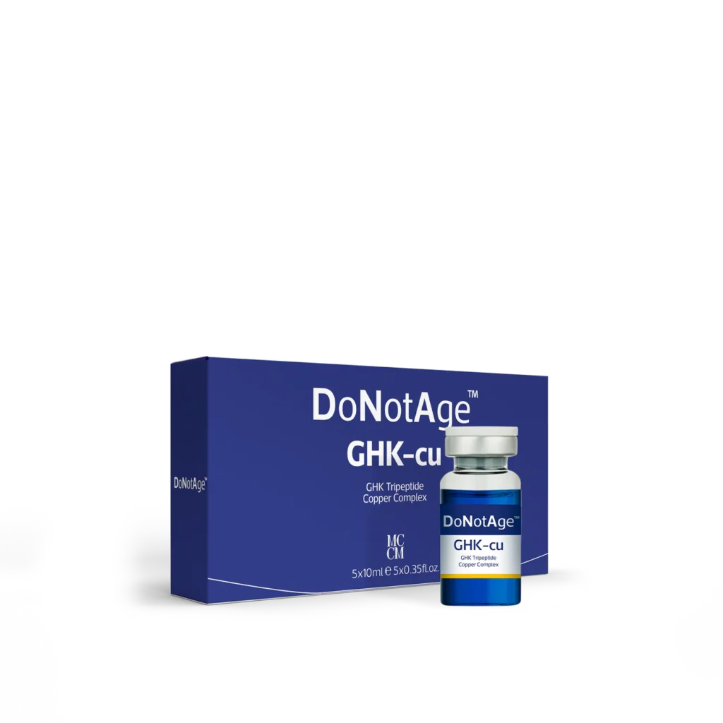 DoNotAge™ GHK-Cu – Kupfer-Tripeptid-Ampullen für professionelle Anti-Aging-Protokolle (5 × 10 ml)