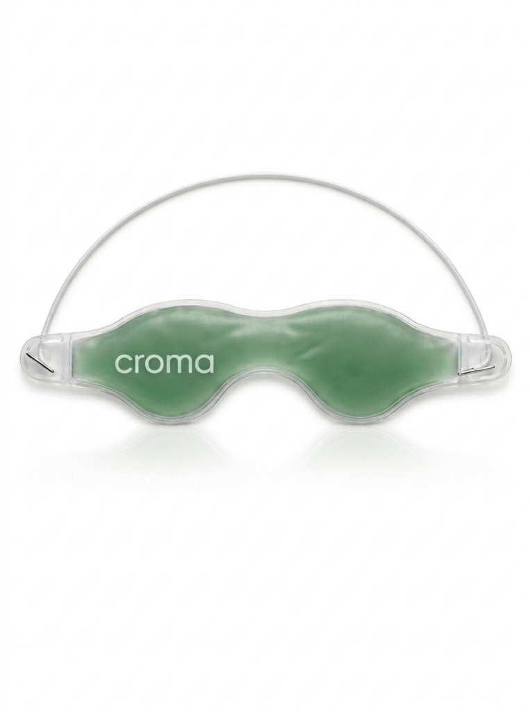 Croma Cooling Pad Eyes wiederverwendbare Gel-Augenmaske grün