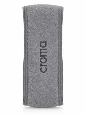 Croma Stirnband Headband grau für Gesichtsbehandlungen