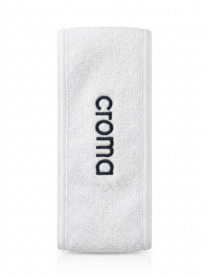 Croma Stirnband Headband weiß für Gesichtsbehandlungen