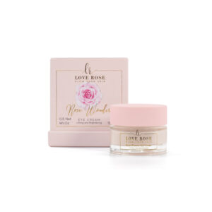 Rose Wonder Eye Cream Augencreme von Love Rose mit Tiegel und Verpackung